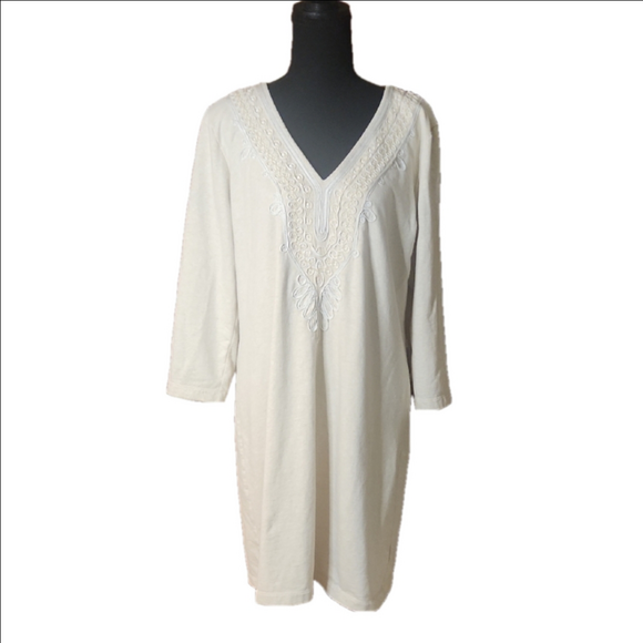 Lilly Pulitzer Dresses & Skirts - Lily Pulitzer Cream Embroidered Dress, XL